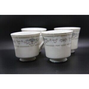 WADE JAPAN Diane Fine PORCELAIN China Coffee Tea Cups Vintage Elegant SET OF 4